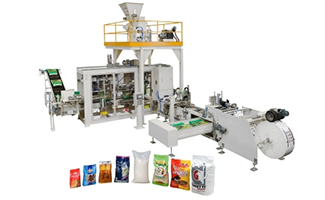 Concetti open mouth bagger with form fill and seal module.